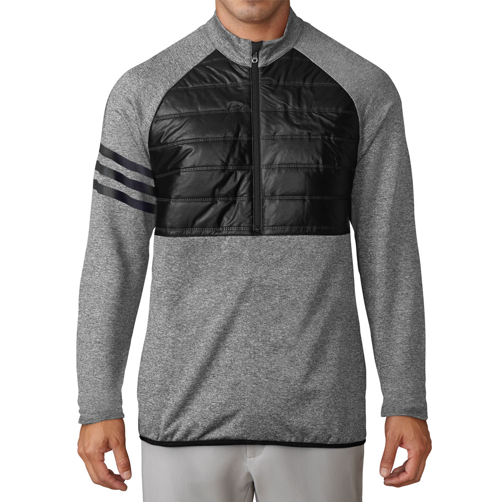 adidas Climaheat Quilted Half Zip Golf Pullover
