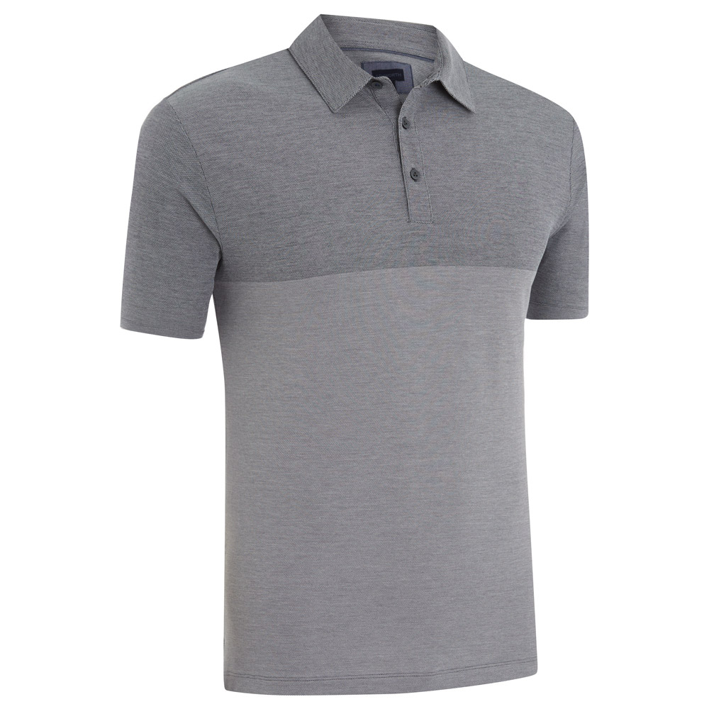 Ashworth Premium Cotton Oxford Colourblock Golf Polo Shirt