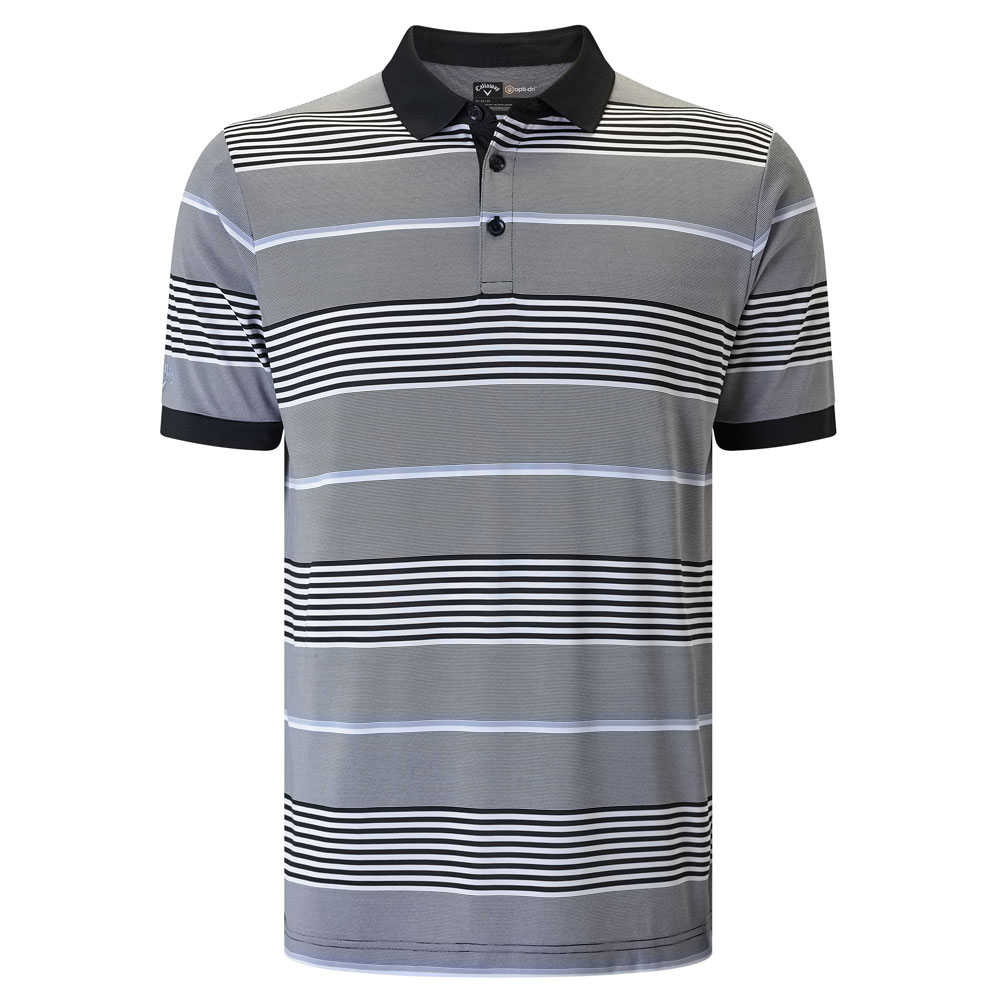 Callaway 3 Colour Stripe Golf Polo Shirt
