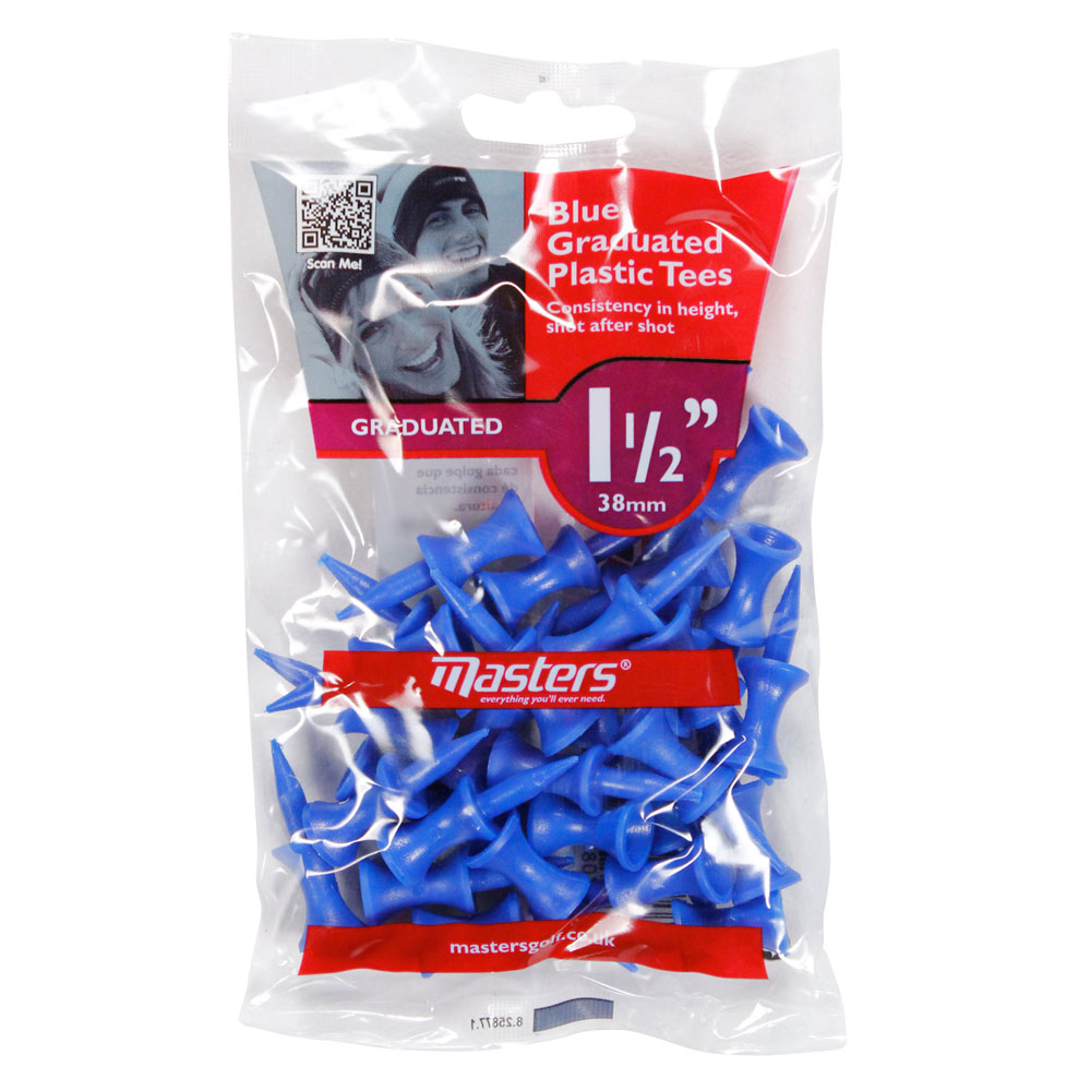 Masters Blue Graduated Plastic Tees 38mm