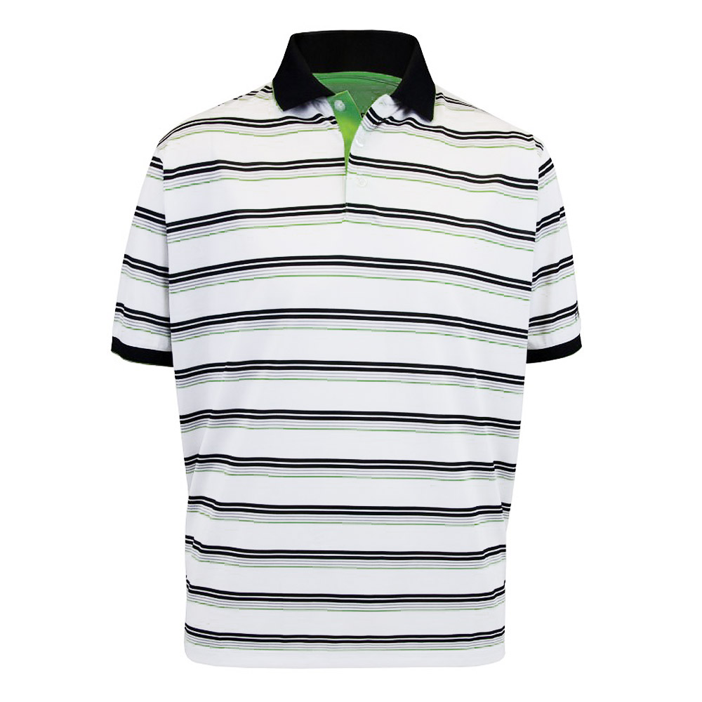 ProQuip Striped Technical Golf Polo Shirt