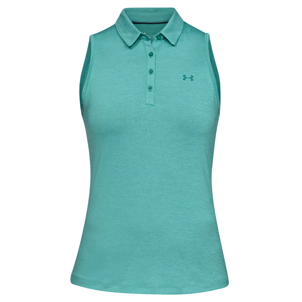 Under Armour Ladies Zinger Sleeveless Golf Polo Shirt