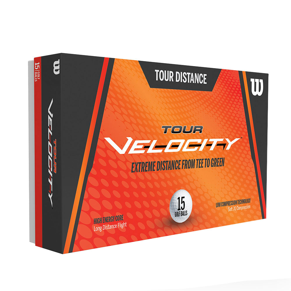 Wilson Tour Velocity Tour Distance Golf Balls (15 Ball Pack)
