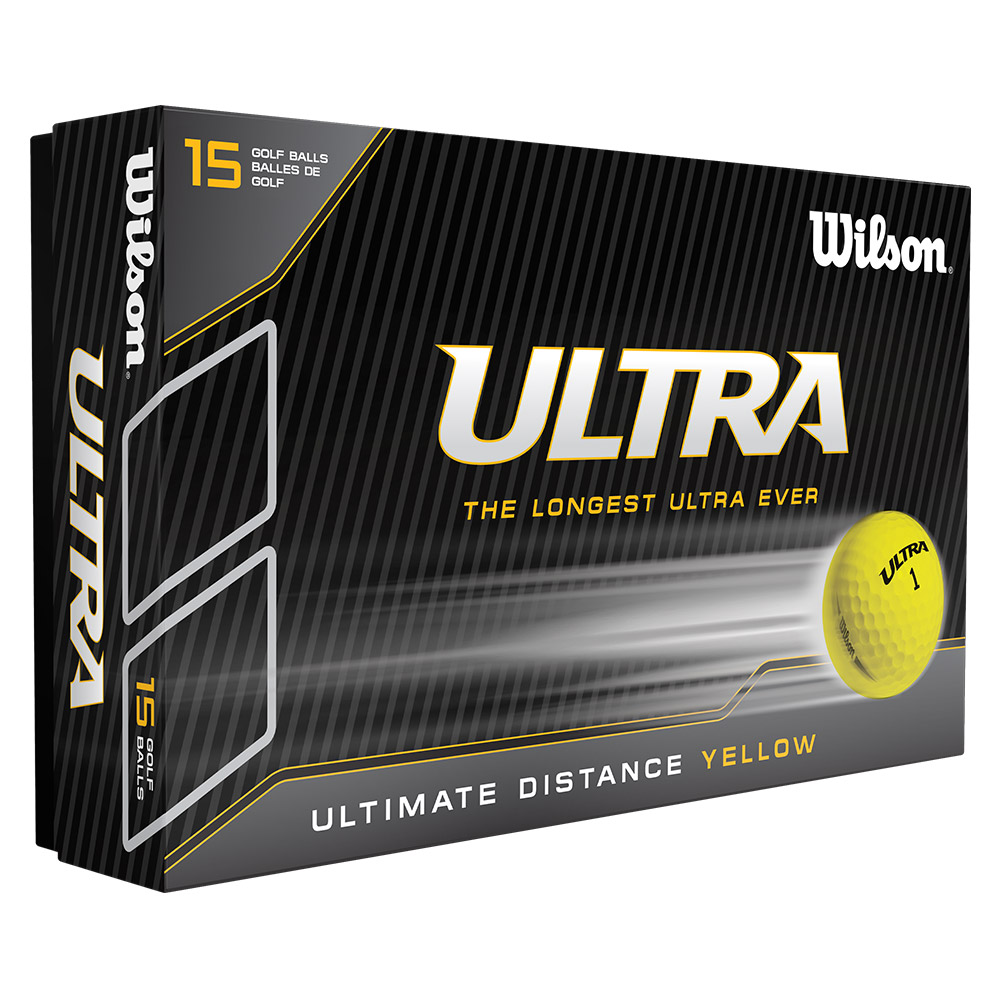 Wilson Ultra Golf Yellow Balls (15 Ball Pack)