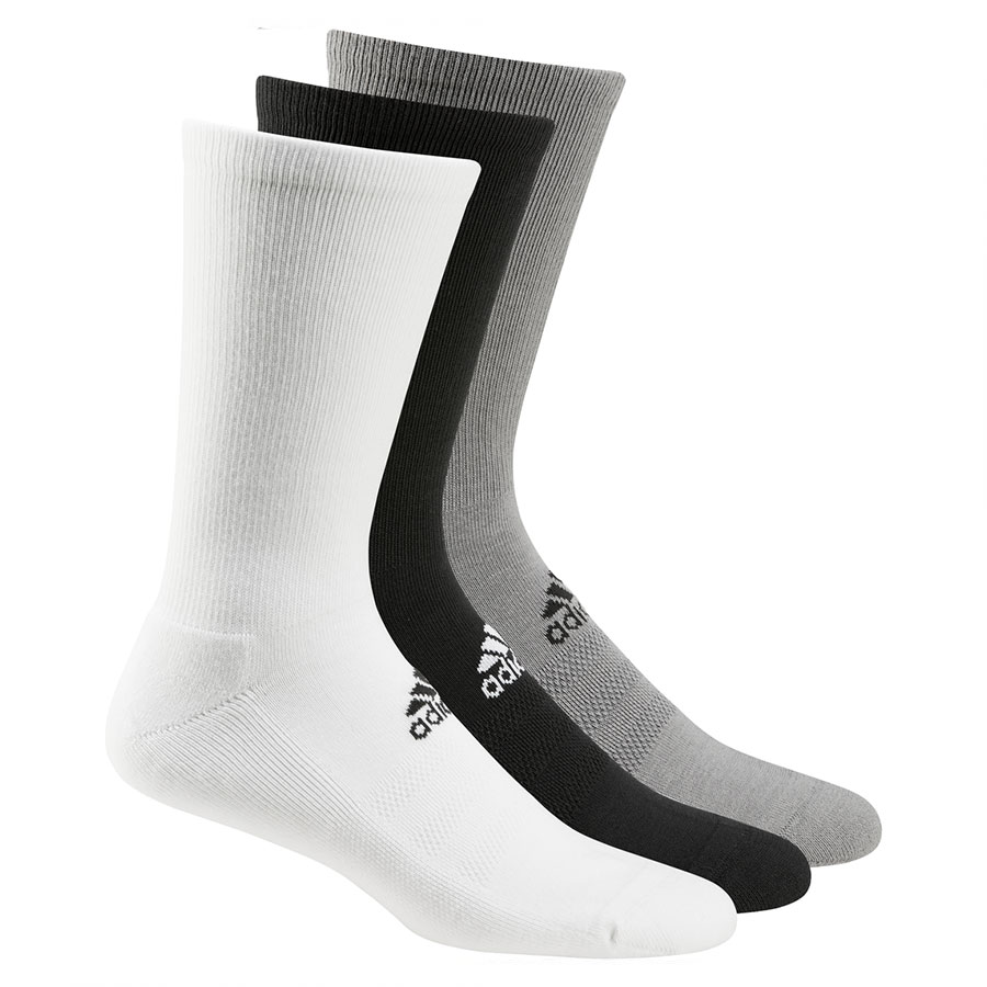 adidas PRIMEGREEN 3-Pack Crew Golf Socks