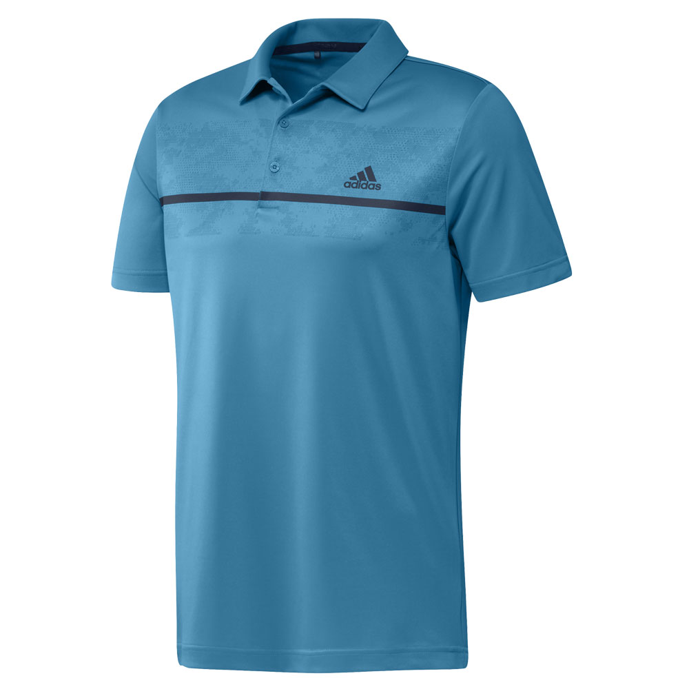 adidas Chest Print Golf Polo Shirt
