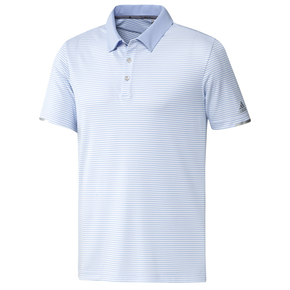 adidas Climachill Tonal Stripe Golf Polo Shirt