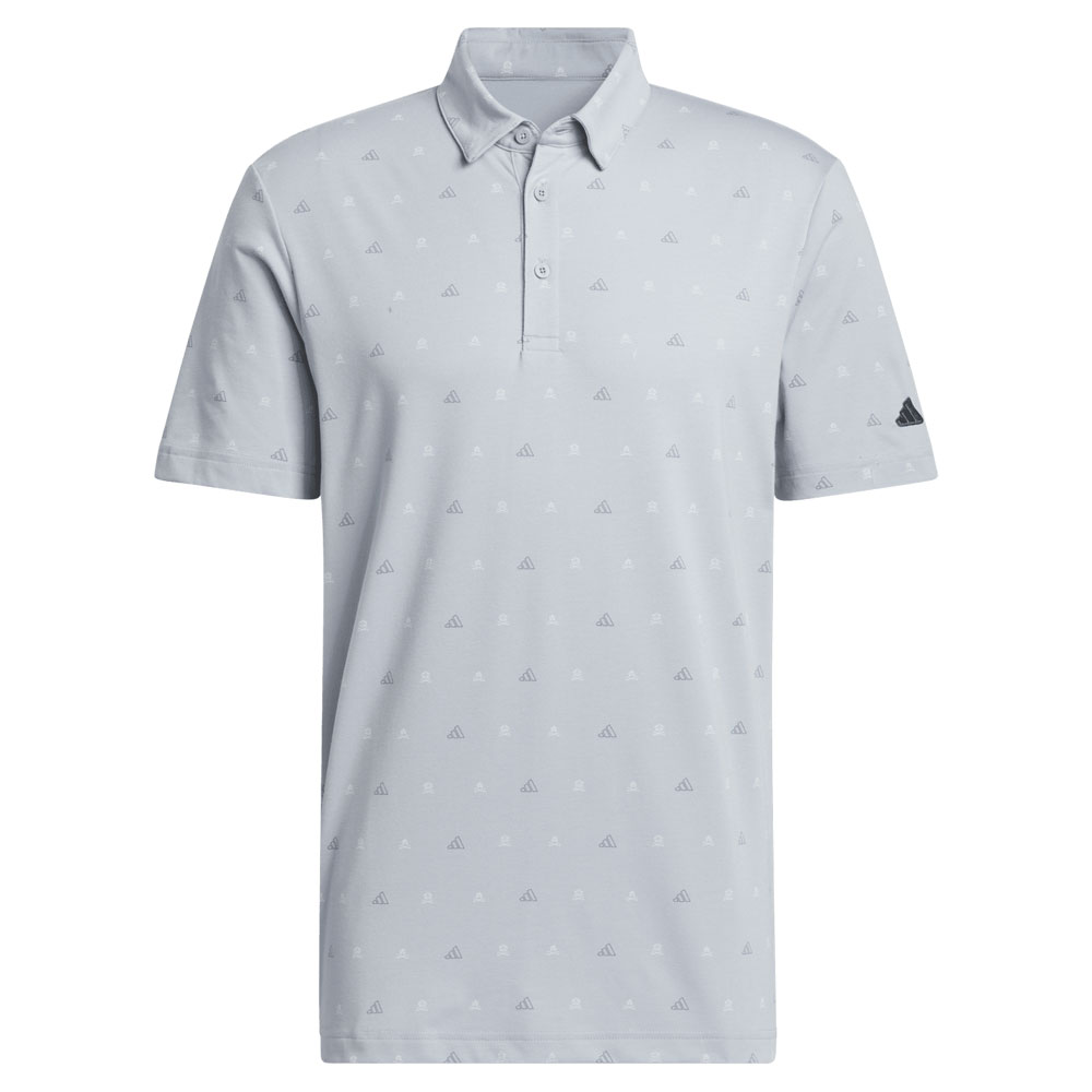 adidas Go-To Mini Crest Print Golf Polo Shirt