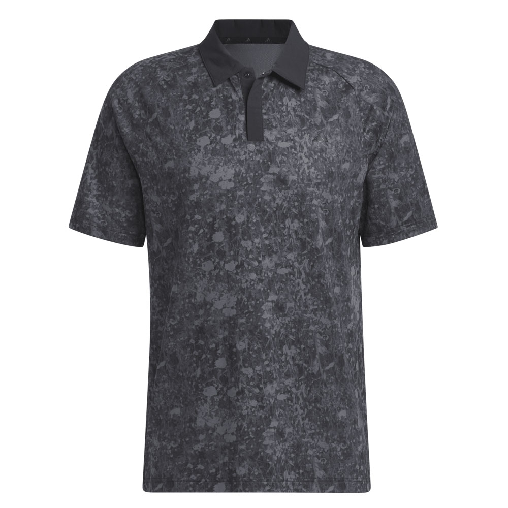 adidas Mesh Print Golf Polo Shirt