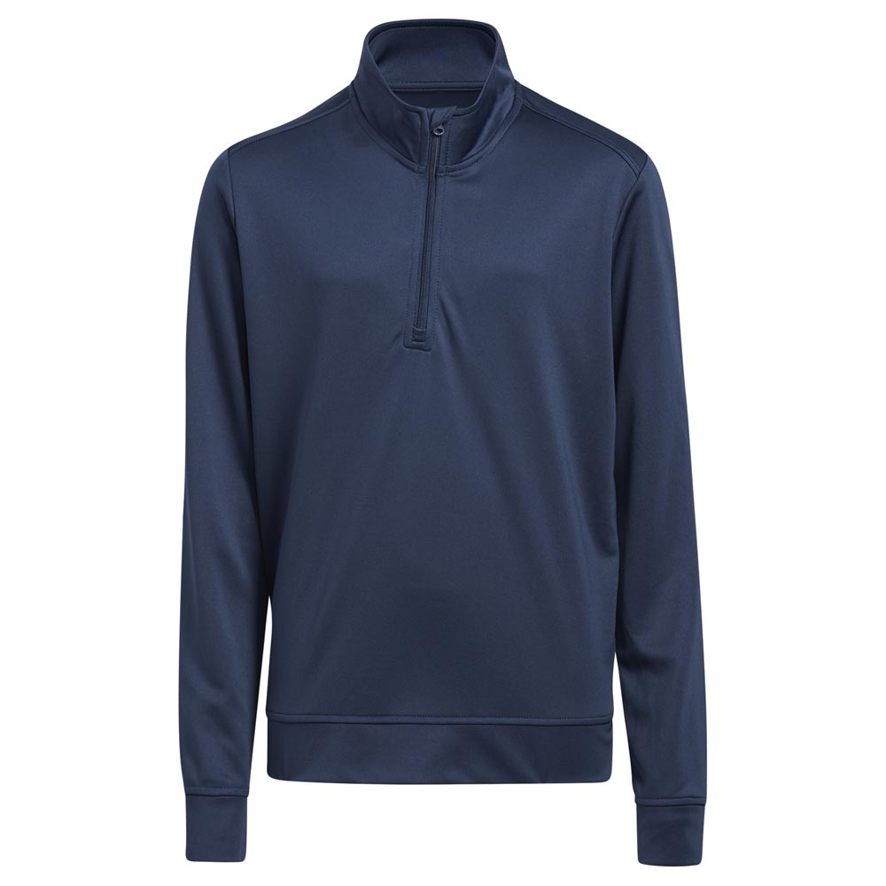 adidas Quarter Zip Solid Junior Golf Pullover