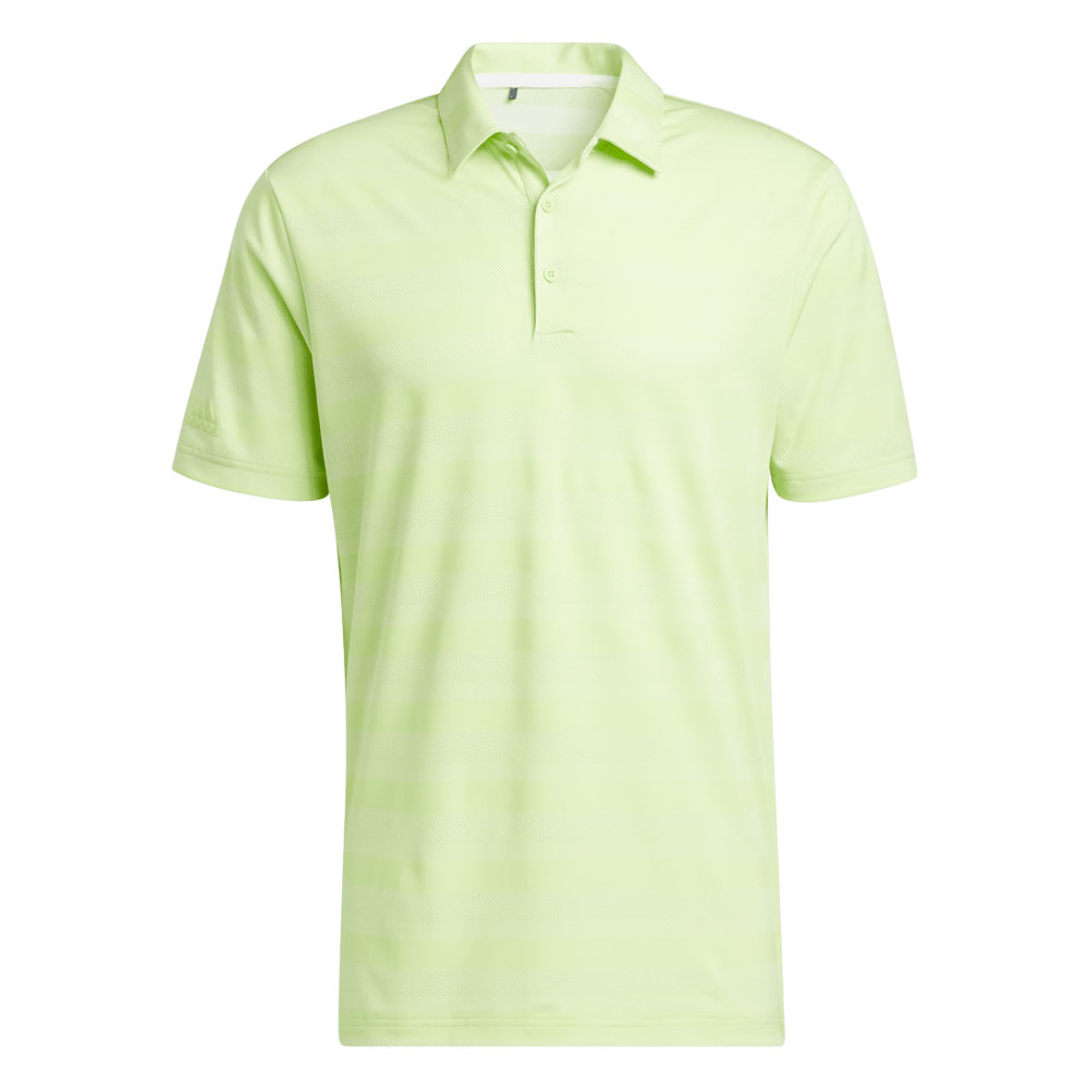 adidas Two Colour Stripe Primegreen Golf Polo Shirt