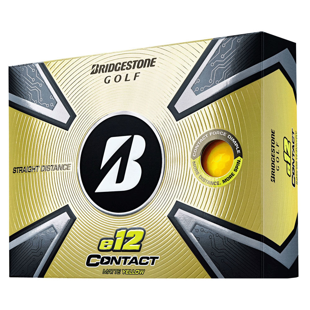 Bridgestone E12 Yellow Contact Golf Balls
