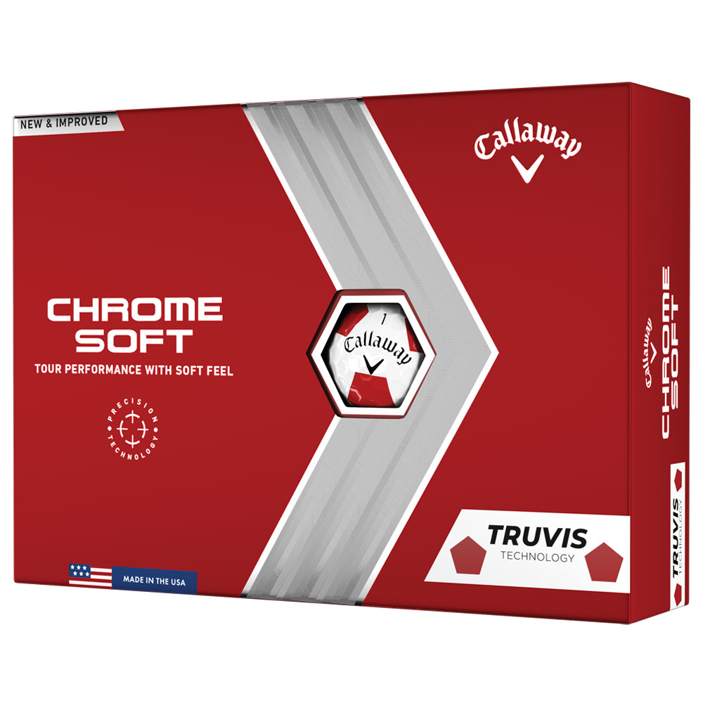Callaway Chrome Soft 2022 Truvis Red Golf Balls