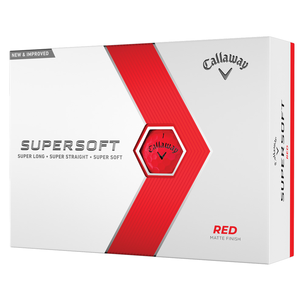 Callaway Supersoft 2023 Matte Red Golf Balls