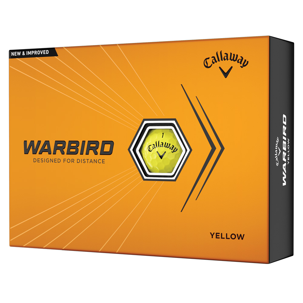 Callaway Warbird 2023 Yellow Golf Balls