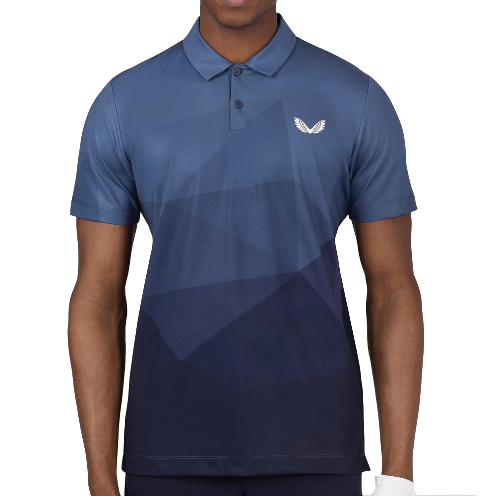 Castore Geo Gradient Print Golf Polo Shirt