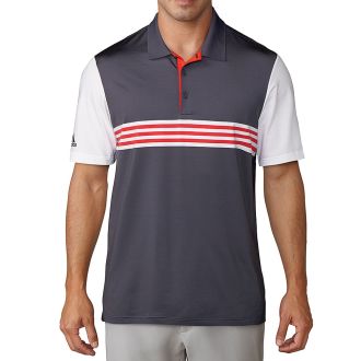 adidas Ultimate365 3-Stripes Engineered Golf Polo Shirt
