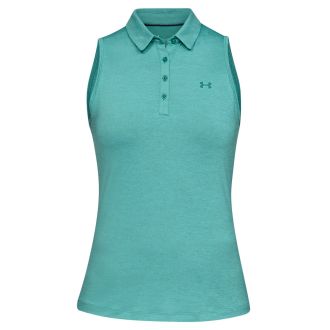 Under Armour Ladies Zinger Sleeveless Golf Polo Shirt 1326886-416