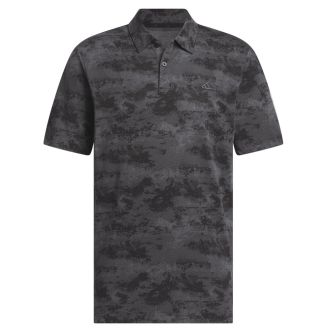  adidas Go-To Printed Mesh Golf Polo Shirt IN6413 Black