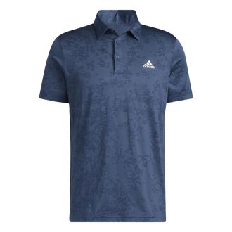 adidas Jacquard Golf Polo Shirt HF6617 Crew Navy/Collegiate Navy