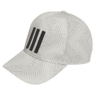 adidas Tour 3 Stripe Print Golf Cap IM9222 Silver Pebble
