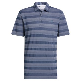 adidas Two Colour Stripe Golf Polo Shirt HI5179 Crew Navy/White