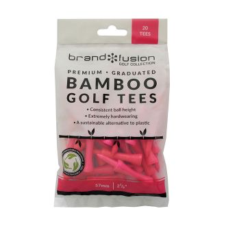 Brand Fusion 57mm Graduated Bio Wooden Golf Tees-15 Pack TEWG57P