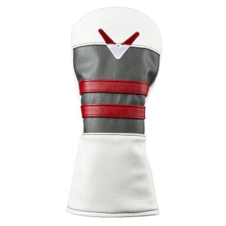 Callaway Vintage Golf Fairway Wood Headcover White/Charcoal/Red
