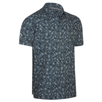 Callaway All Over Outline Floral Print Golf Polo Shirt CGKSD084-002