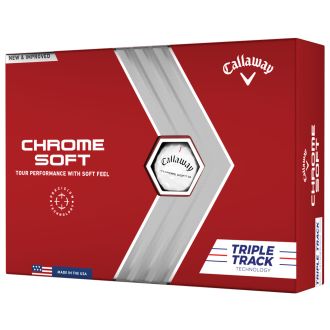 Callaway Chrome Soft 2022 Triple Track Golf Balls White Packaging