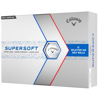 Callaway 2024 Supersoft Splatter 360 Golf Balls Blue