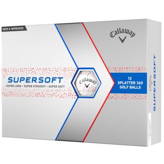 Callaway Supersoft Splatter 360 Golf Balls Red 6419360128220