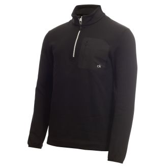Calvin Klein Pinnacle 1/2 Zip Golf Pullover CKMA20415-BK Black