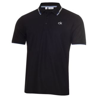 Calvin Klein Snead Golf Polo Shirt CKMS21481 BK Black