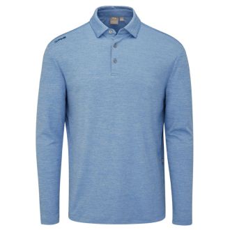 Ping Emmett Long Sleeve Sensorcool Golf Polo Shirt P03623-CHM