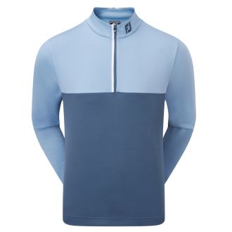 FootJoy Colour Block Chill-Out Golf Pullover 88402 Dusk Blue/Ink