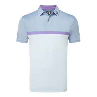 FootJoy Colour Block Golf Polo Shirt 81614 Mist/Storm/Thistle