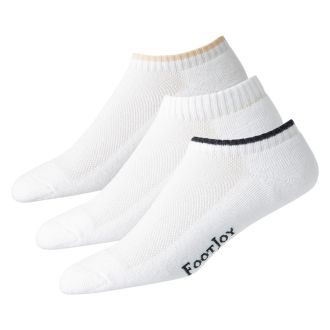 FootJoy Ladies ComfortSof Low Cut Golf Socks 14322D-White/Multi