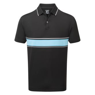Footjoy Palm Springs Engineered Pin Stripe Polo Shirt 89902 Black