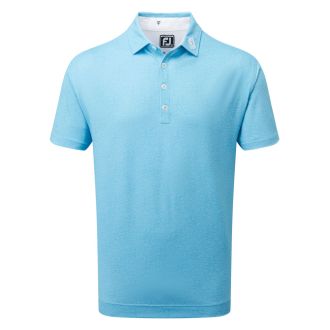Footjoy Bluffton Texture Print Golf Polo Shirt 89896 Pool
