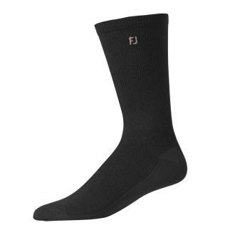 FootJoy ProDry Crew Golf Socks (2-Pack) 17046D Black