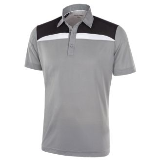 Galvin Green Mapping Golf Polo Shirt G1364-77 Sharkskin/Black/White
