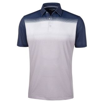 Galvin Green Mo VENTIL8™ PLUS Golf Polo Shirt Cool Grey/White/Navy