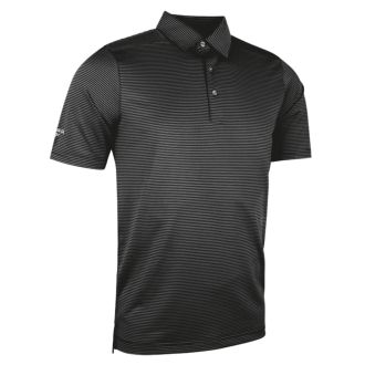 Glenmuir Torrance Golf Polo Shirt MSP7549TOR-BK Black/Light Grey Marl