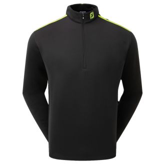 Footjoy Jersey Fleece Chill-Out Golf Pullover 89914 Black/Acid Green