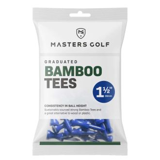 Masters Golf 38mm Bamboo Graduated Golf Tees - 25 Pack