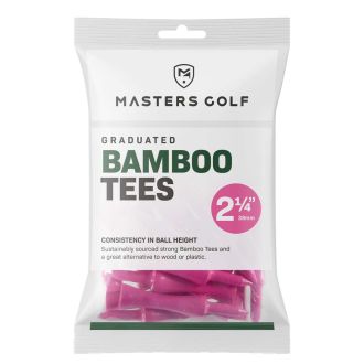 Masters Golf 57mm Bamboo Graduated Golf Tees - 20 Pack