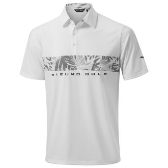 Mizuno Cali Stripe Golf Polo Shirt 52GAB008-01 White