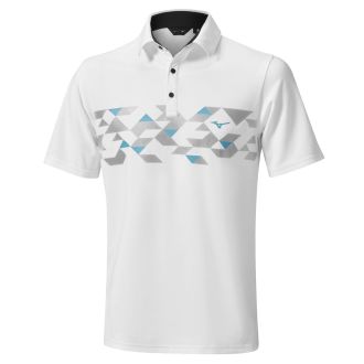 Mizuno Checker Golf Polo Shirt 52GAA502-01 White