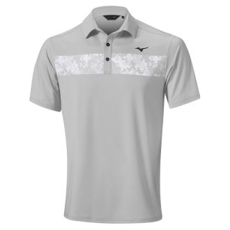  Mizuno Floral ST Golf Polo Shirt 52GAA005-05 Grey